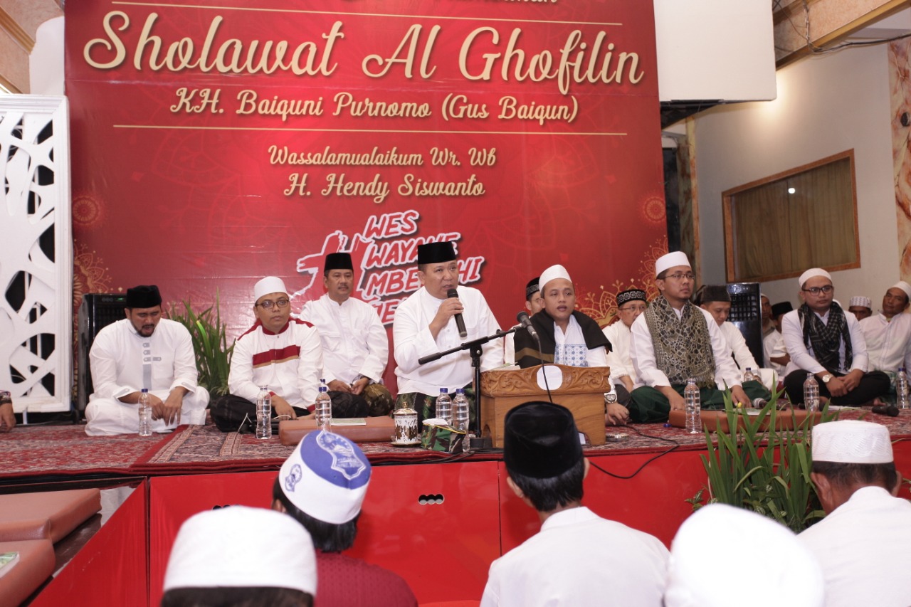 Gelar Sholawat Al Ghofilin untuk Keberkahan bagi Calon Mempelai Berlian Insyirah Azzahro dan Muhammad Nadhif Ramadhan